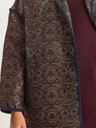 Bianco Lucci Between-season jacket in Navy / Brown / Mocha, Item view