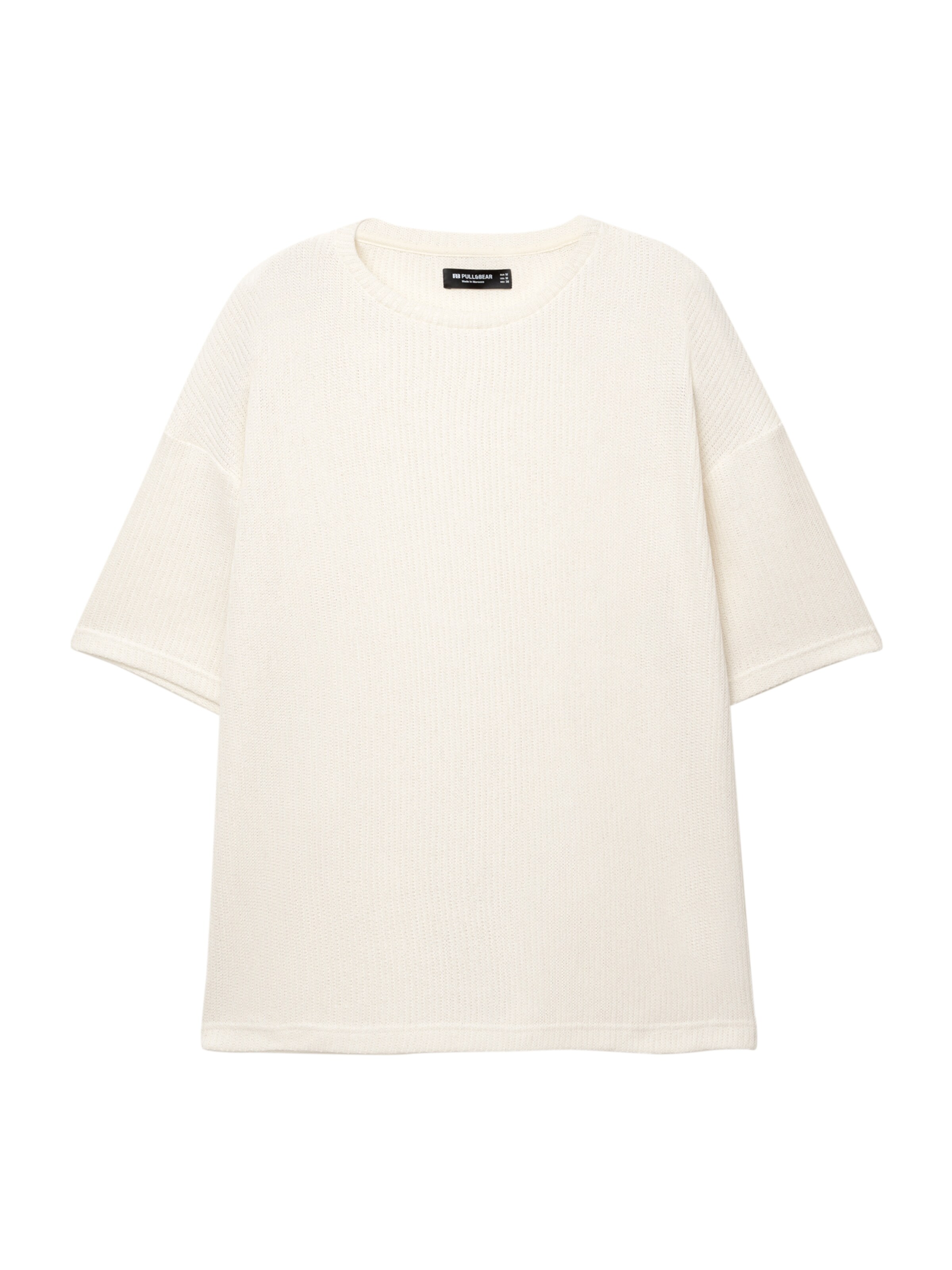 Pull&Bear Sveter - Biela: predná strana