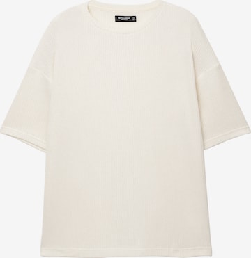 Pull&Bear Neulepaita värissä valkoinen: etupuoli