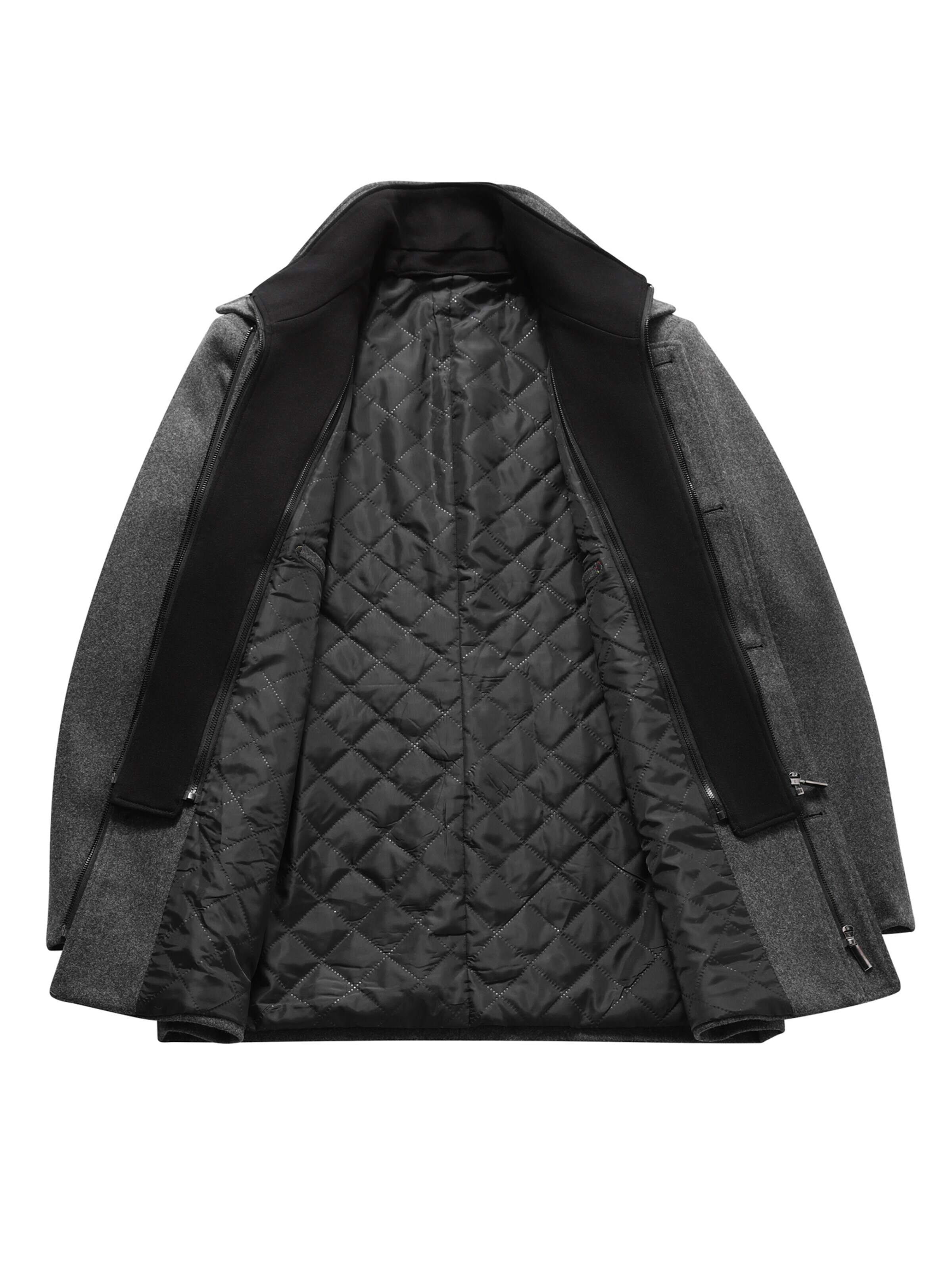 ALLTHEMEN Wintermantel 'Raureif'‌ in Grau