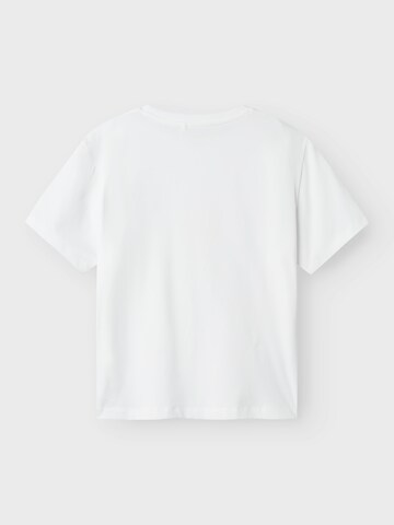 Tricou 'NKMJafar Minecraft' de la NAME IT pe alb