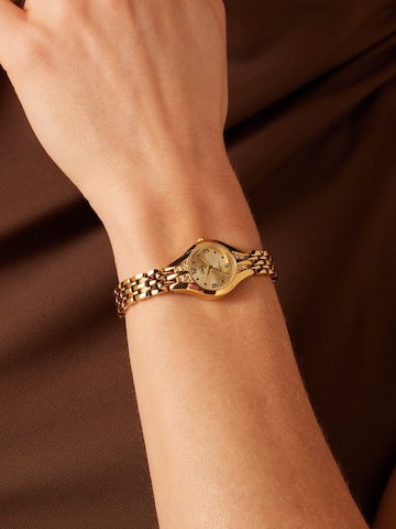 Q&Q Analoog horloge in Goud: voorkant