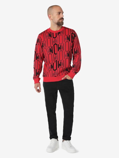 Colin's Sweat-shirt en rouge / noir, Vue avec produit