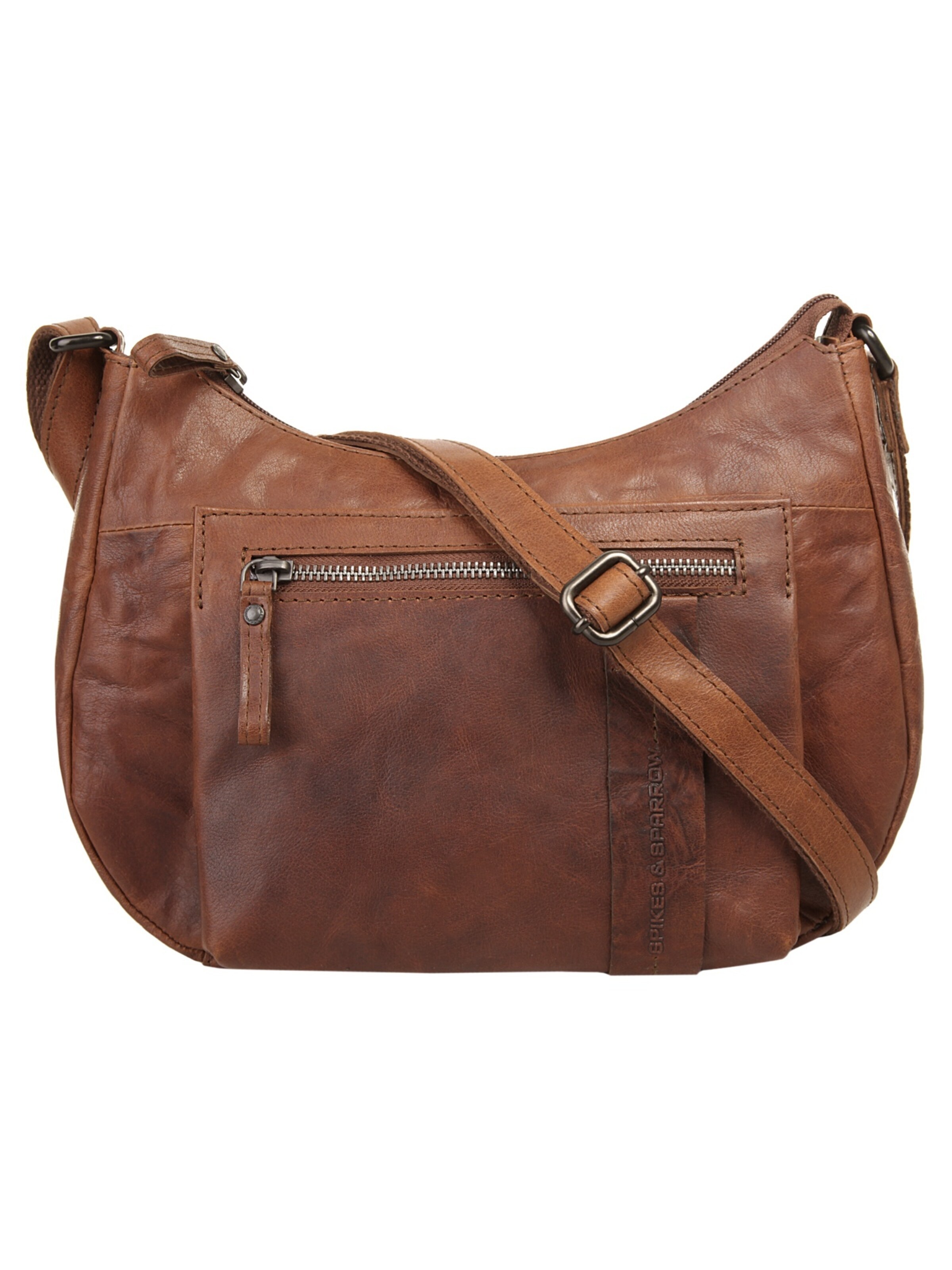 Spikes & Sparrow - Bolso de hombro en marrón: frente