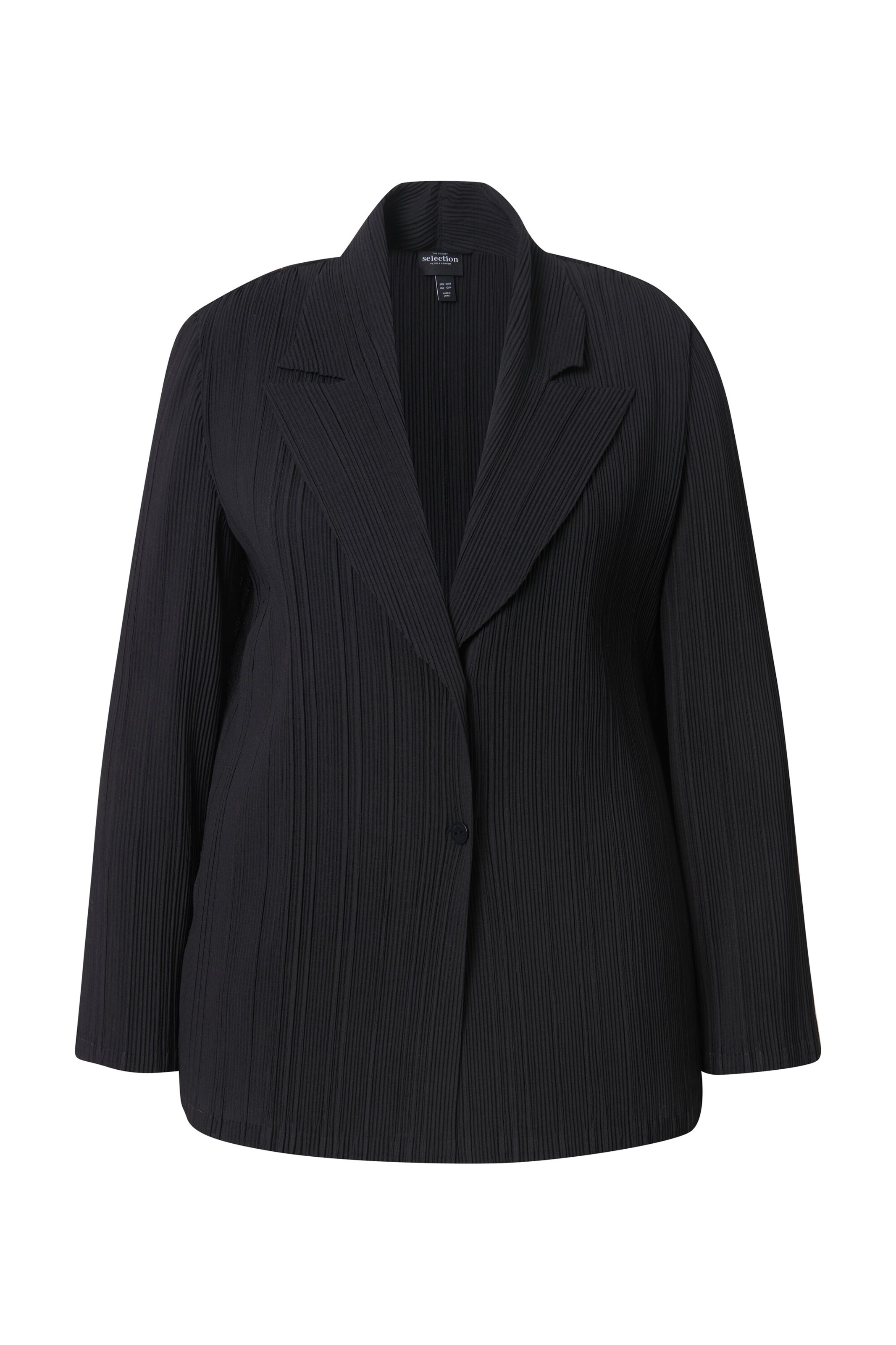Ulla Popken Blazer in Schwarz: Vorderseite