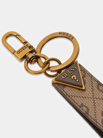 GUESS Key Ring 'Milano' in Beige