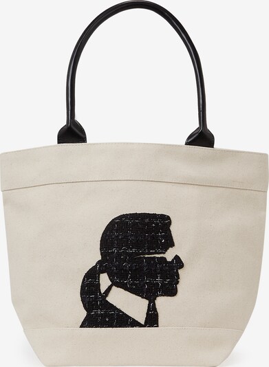 Karl Lagerfeld Shopper torba u ecru/prljavo bijela / crna, Pregled proizvoda