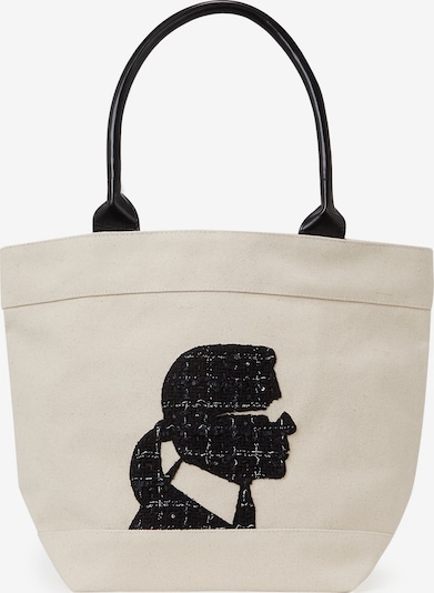 Karl Lagerfeld Shopper in ecru / schwarz, Produktansicht