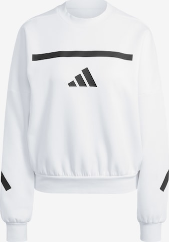 Felpa sportiva 'Z.N.E.' di ADIDAS SPORTSWEAR in bianco: frontale