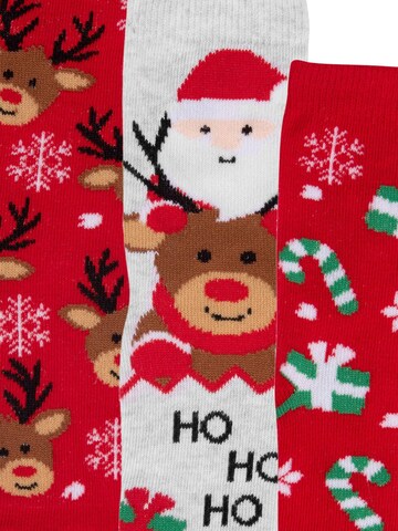 United Labels Socks 'Rentier Santa Weihnachtssocken' in Mixed colours