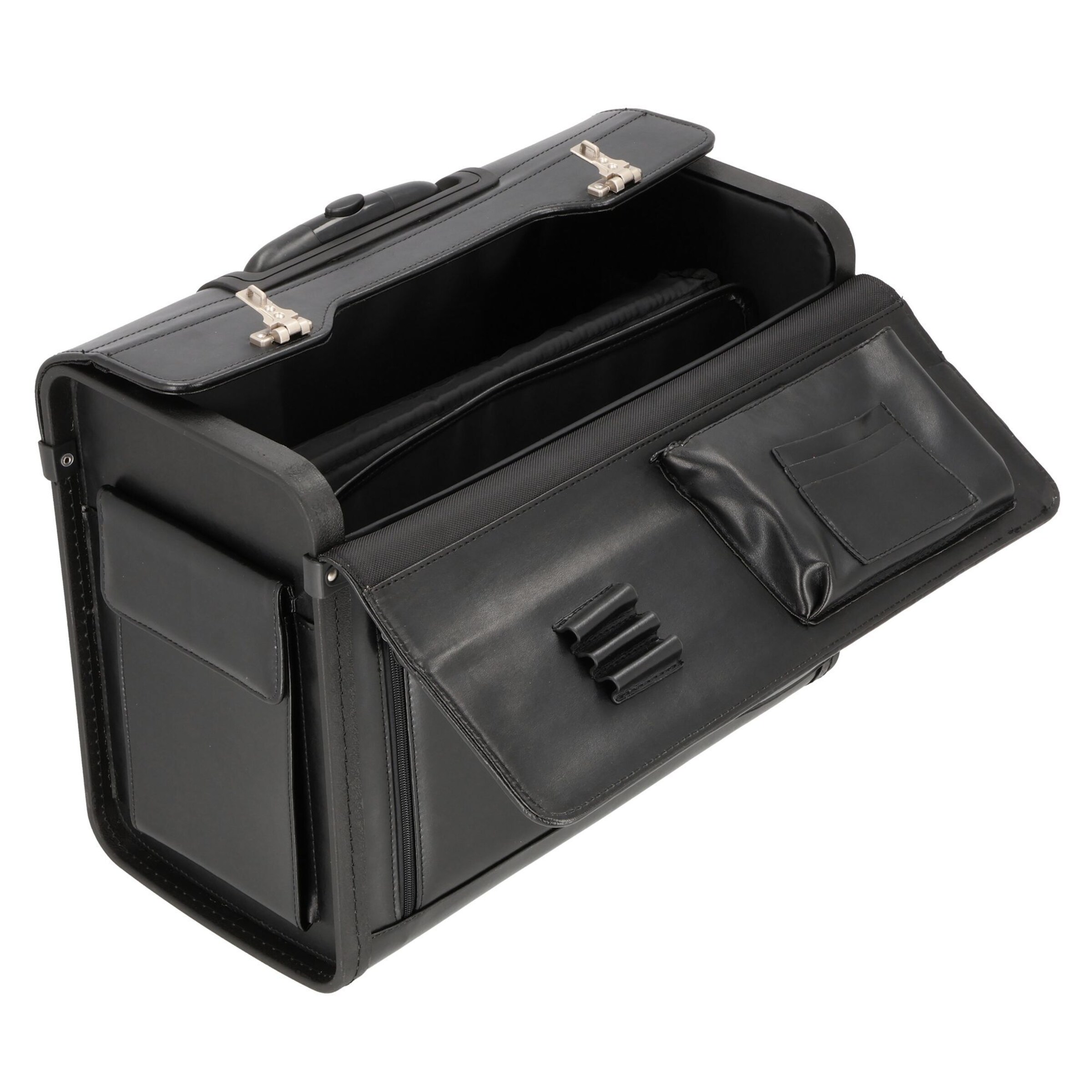 Valise de pilote Dermata en noir