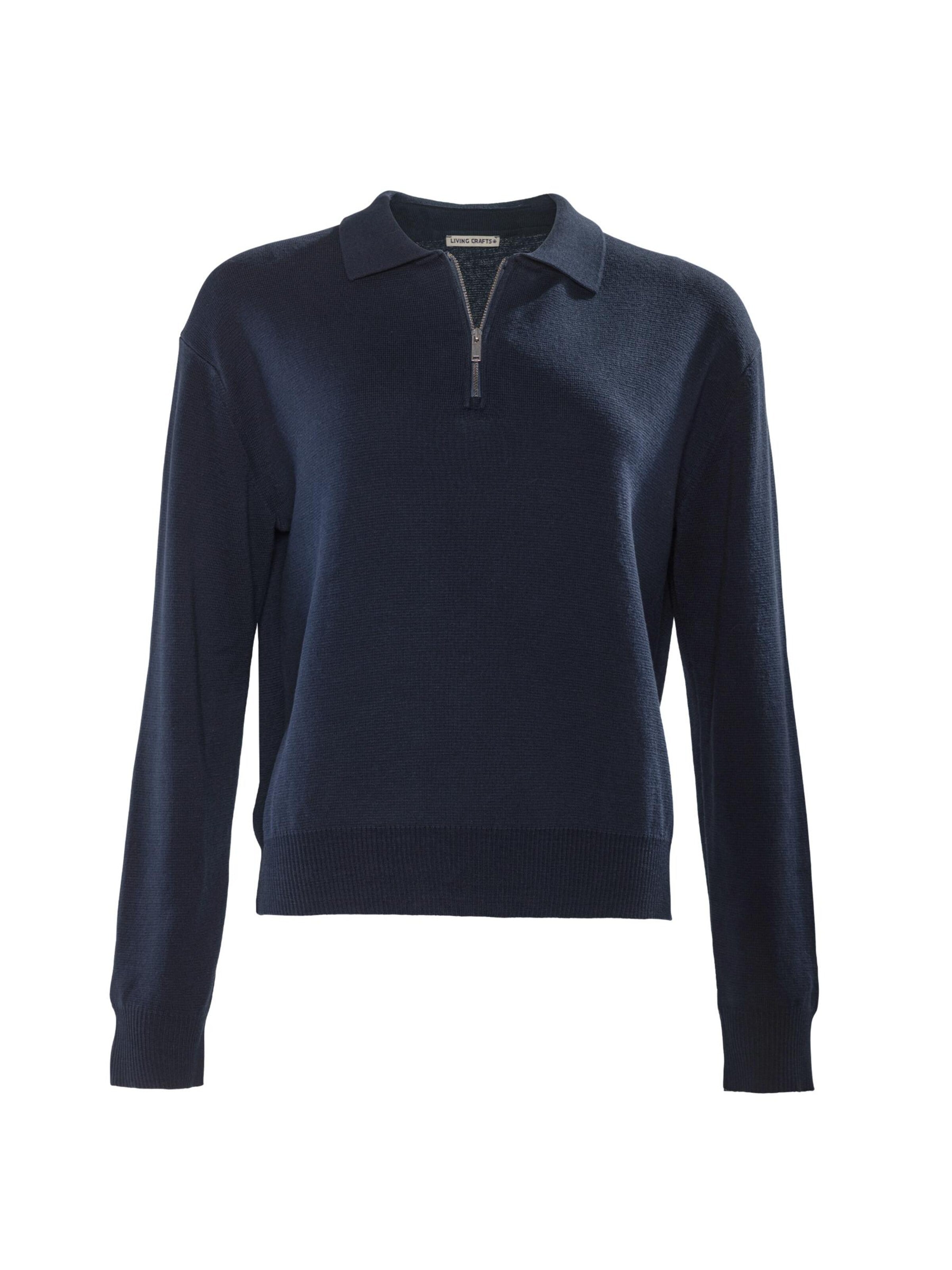 Living Crafts Pullover 'AURI'‌‌‌‌‌ in Blau: Vorderseite