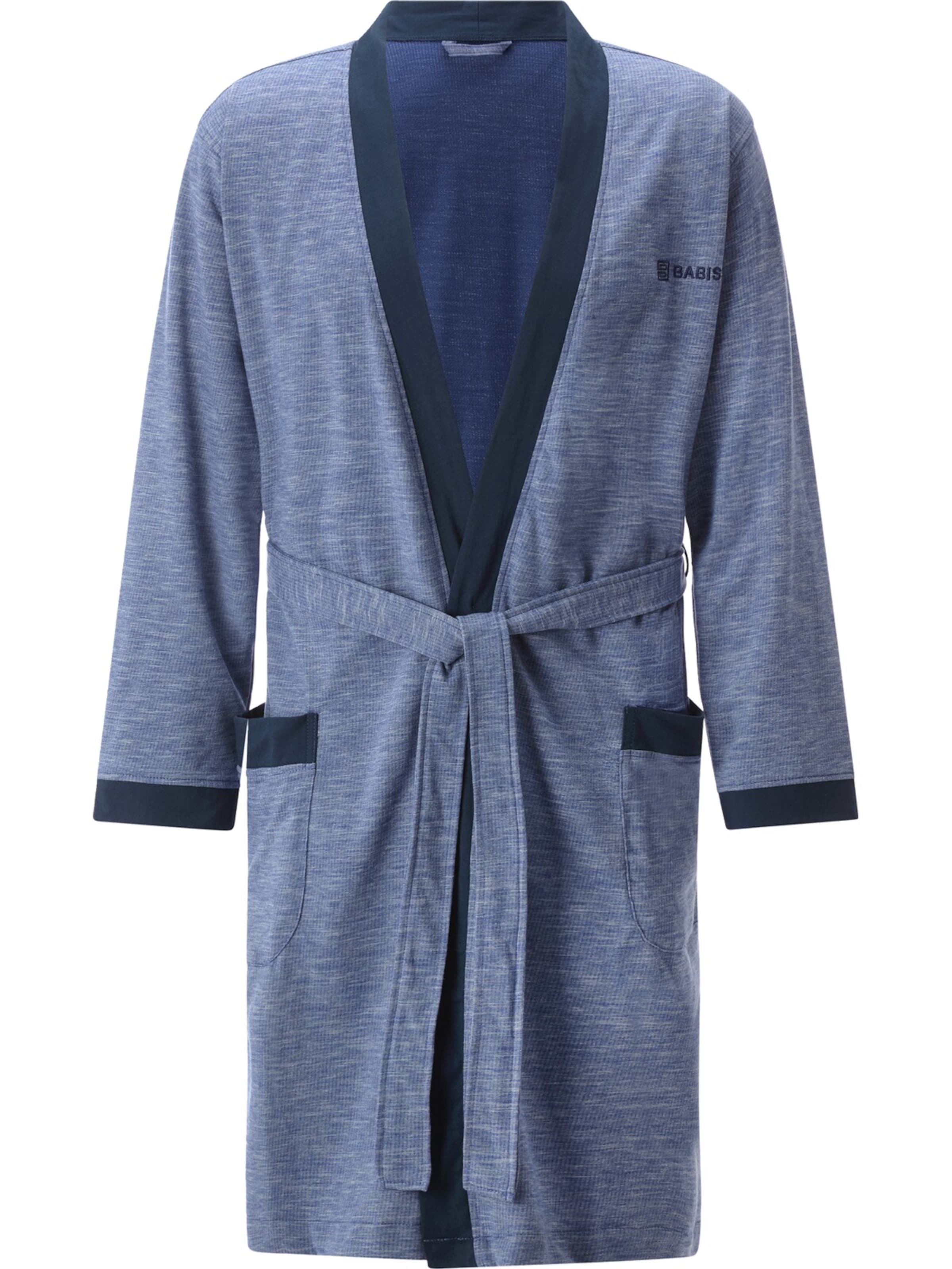 BABISTA Morgenmantel ' Quarin ' in Blau: Vorderseite