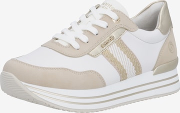 Baskets basses REMONTE en blanc : devant