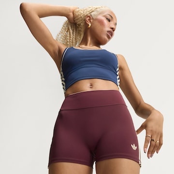 ADIDAS PERFORMANCE Skinny Sportbroek 'Sst' in Rood