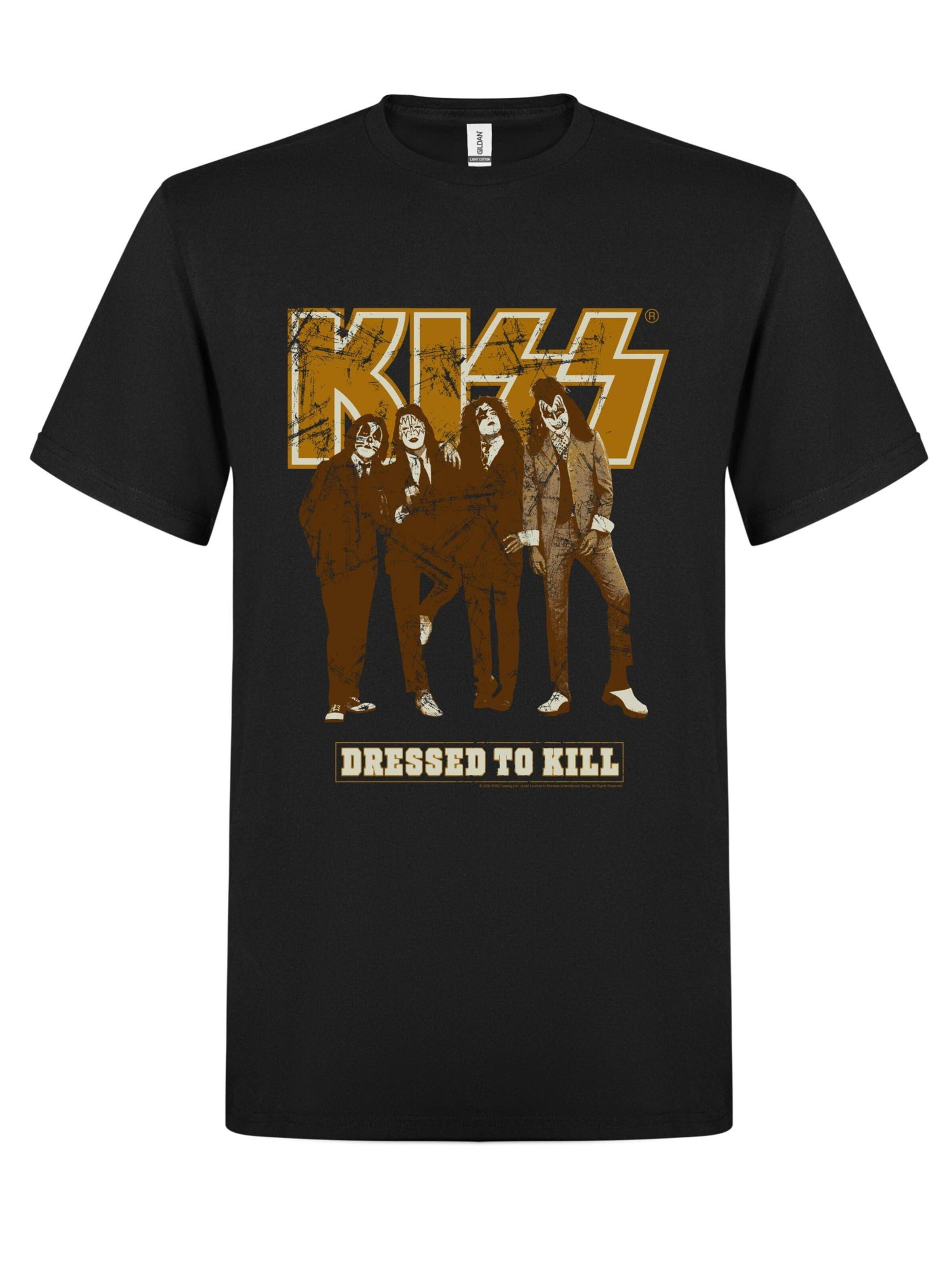 Kiss Shirt 'Dressed To Kill' in Black: front