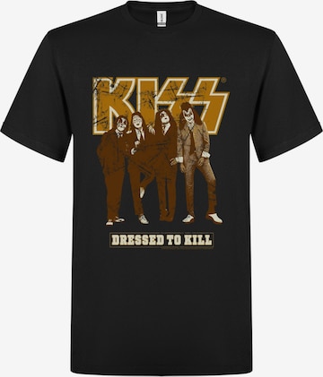 T-Shirt 'Dressed To Kill' Kiss en noir : devant
