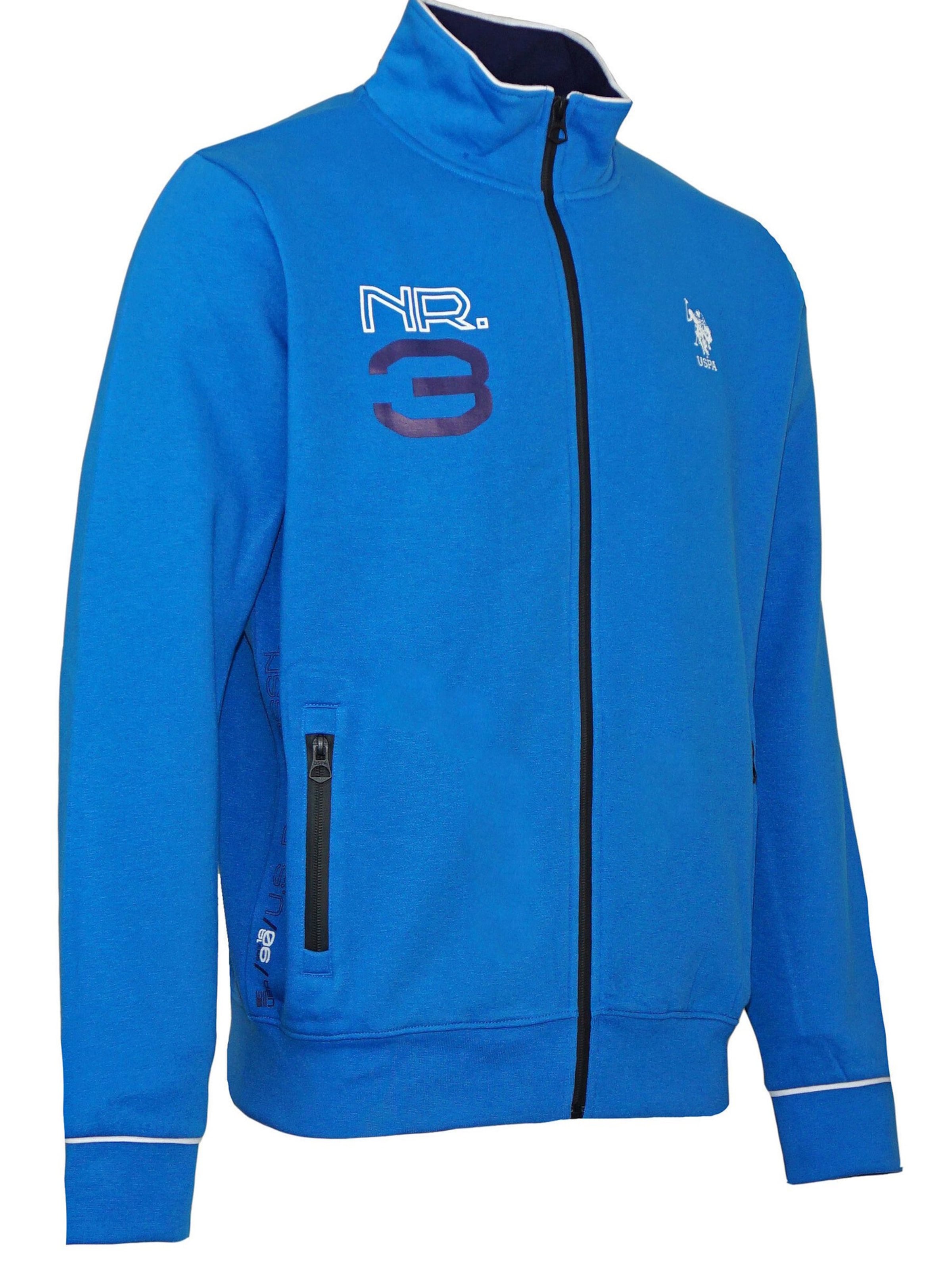 U.S. POLO ASSN. Sweatvest in Blauw