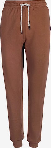 GREENBOMB Trousers in Brown: front