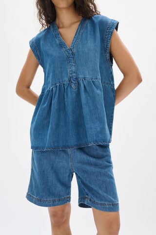 InWear Loosefit Broek 'Dacey' in Blauw