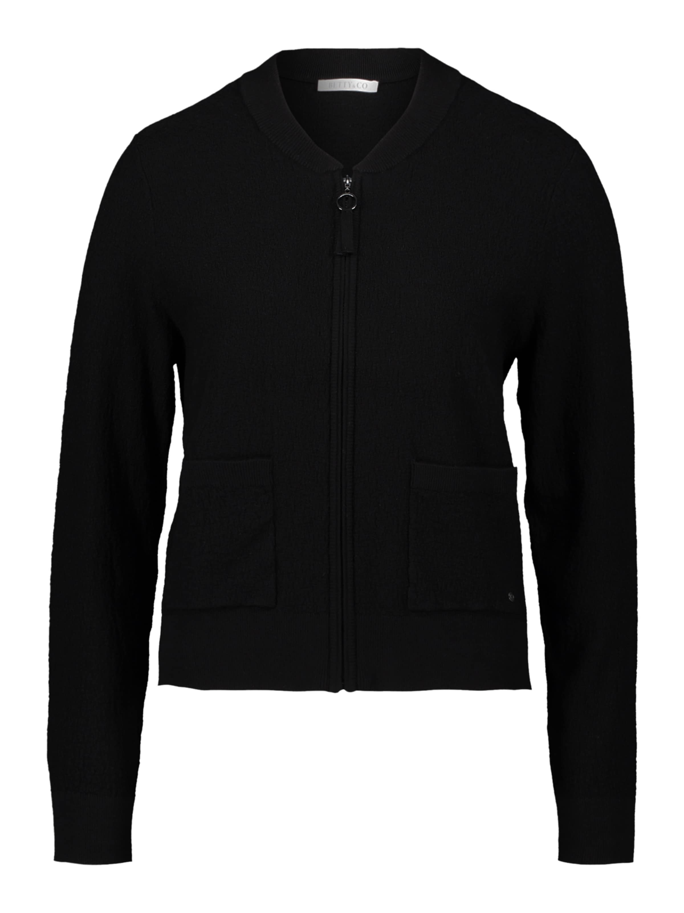 Cardigan Betty & Co en noir : devant