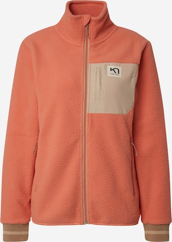 Kari Traa Fleece Jacket 'ROTHE' in Orange: front