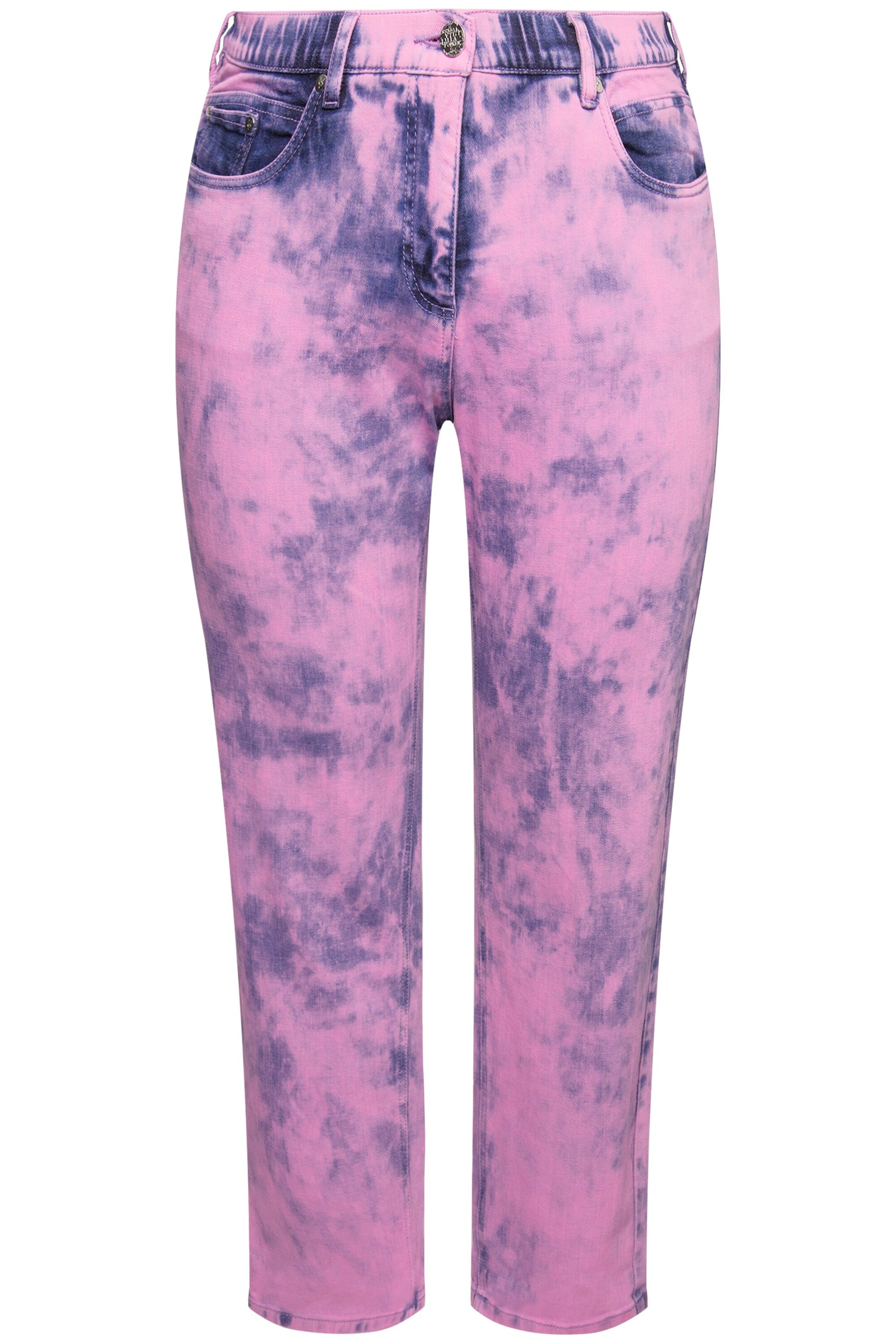 Ulla Popken Loosefit Jeans in Lila: voorkant