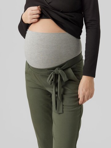 MAMALICIOUS Regular Trousers 'Masmini' in Green