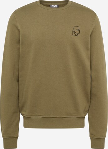 Karl Lagerfeld Sweatshirt in Green: front