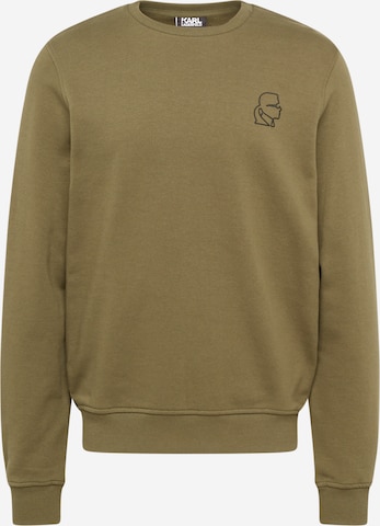 Sweat-shirt Karl Lagerfeld en vert : devant