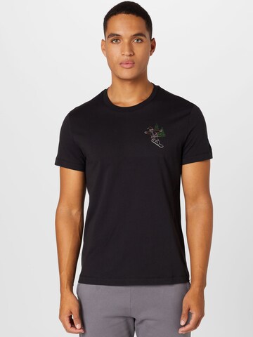 WESTMARK LONDON Shirt 'XMAS SANTA' in Black: front