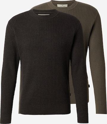 Pull-over 'JPRBLUBARKLEY' Jack & Jones Premium en marron : devant