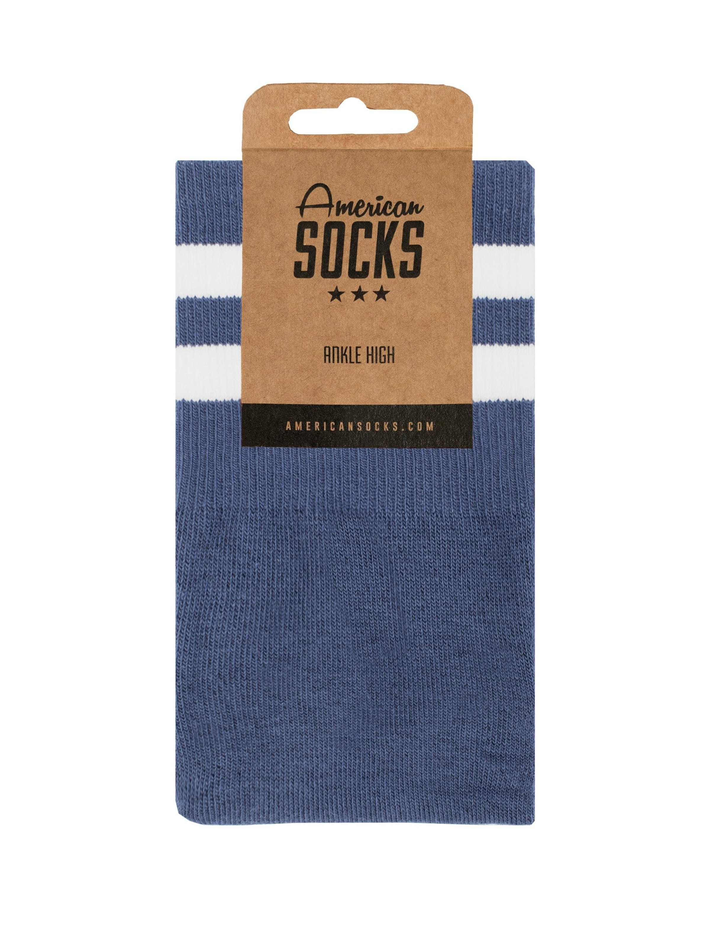 American Socks Ankle Socks 'Marine' in Blue