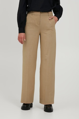 b.young Loosefit Broek 'BYDANTA' in Beige: voorkant