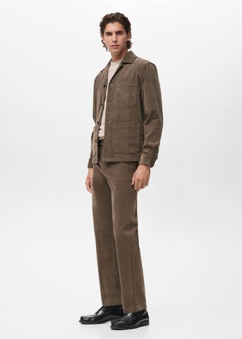 MANGO MAN Regular Hose 'Voyage' in Braun