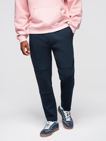 Effilé Pantalon Ombre en bleu : devant