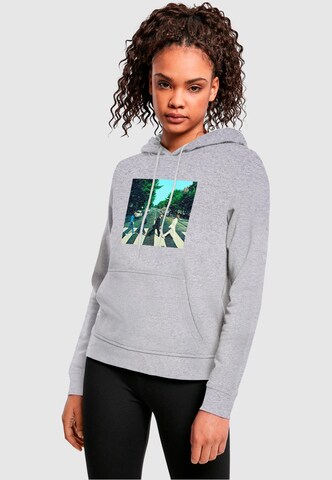 Merchcode Sweatshirt 'Beatles - Album Abbey Road' in Grijs: voorkant