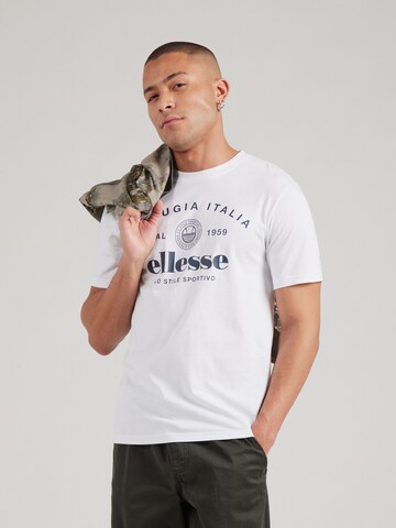 ELLESSE T-shirt 'PEPITO' i vit: framsida