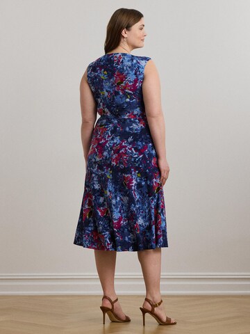 Lauren Ralph Lauren Plus Dress 'TESSANNE' in Blue