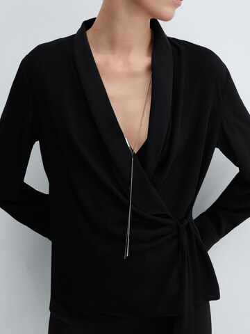 MANGO Blouse 'Rider' in Black