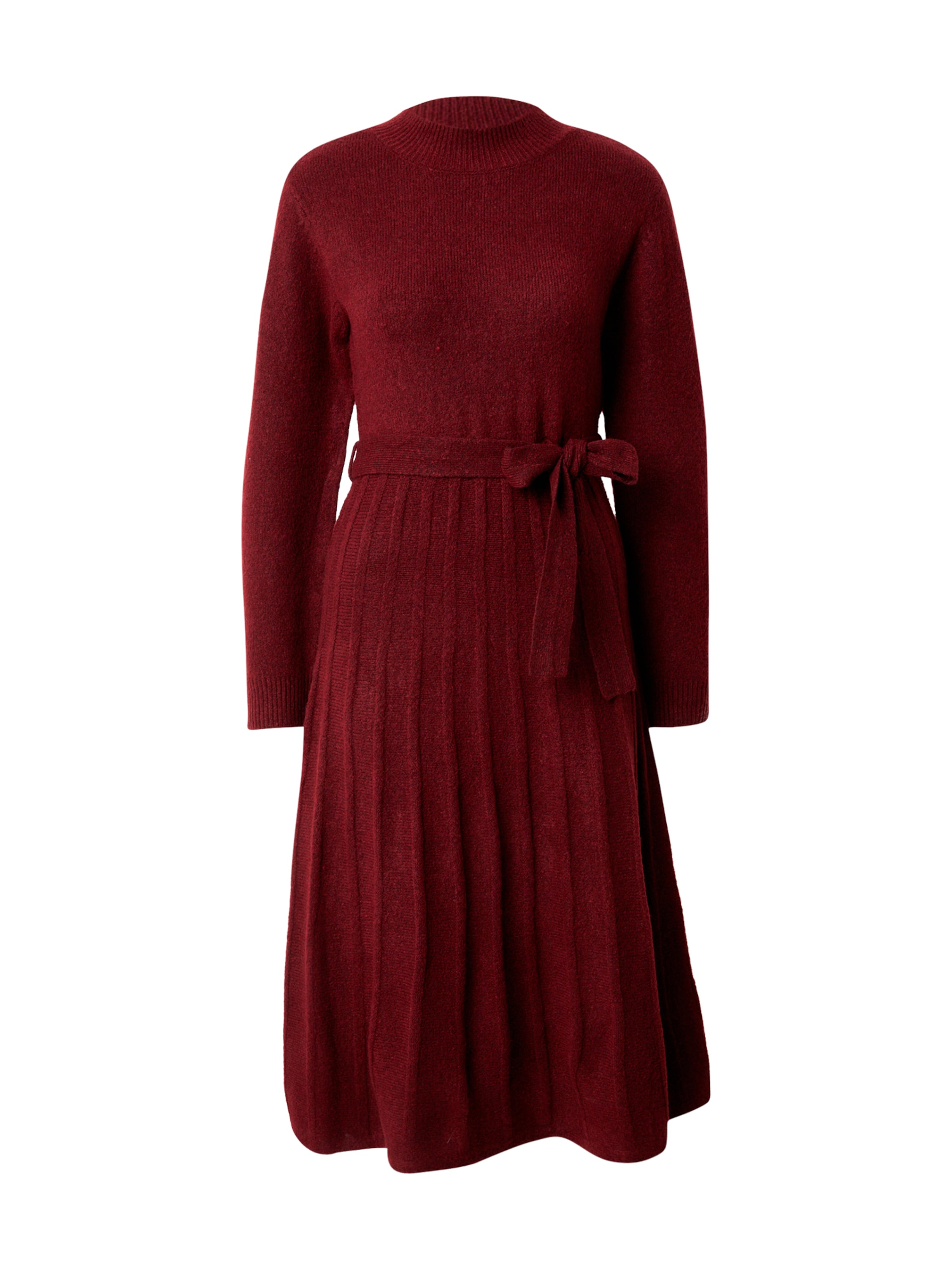 VILA - Vestido de punto 'VITRINE BELTED' en rojo: frente