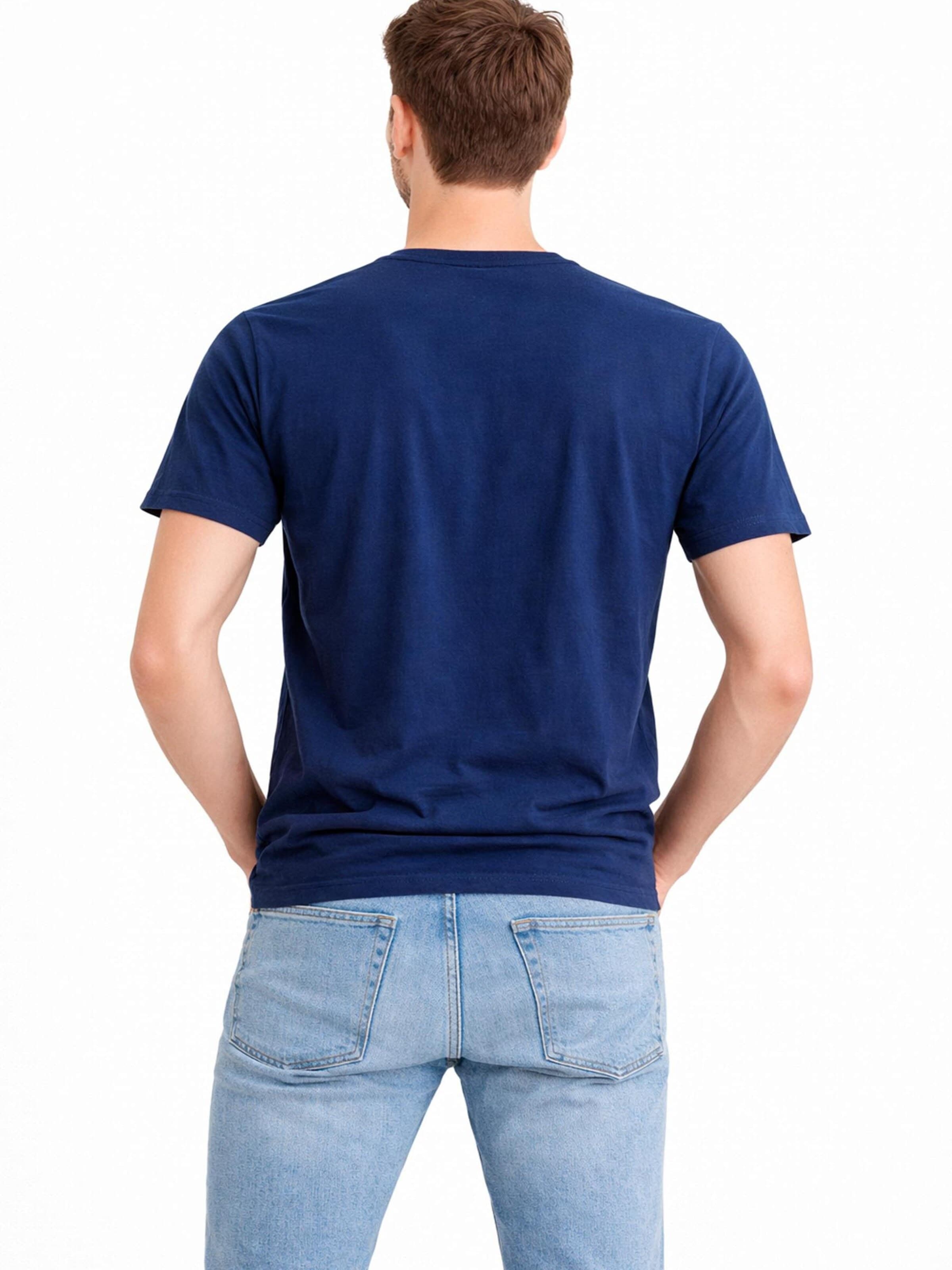 A Question Of (AQO) Shirt 'Anders Tee Garment Dyed' in Blauw