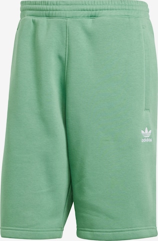 ADIDAS ORIGINALS Regular Pants 'Trefoil Essentials' in Green: front