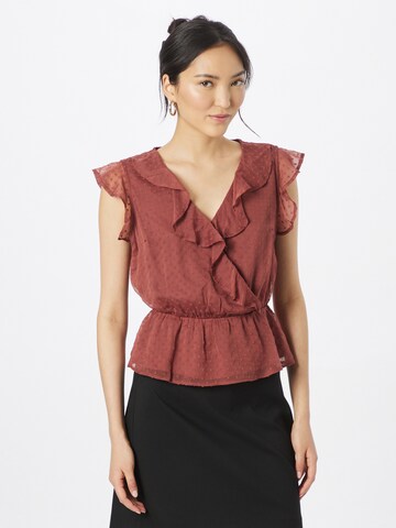 ABOUT YOU Blouse 'Ludmilla' in Rood: voorkant