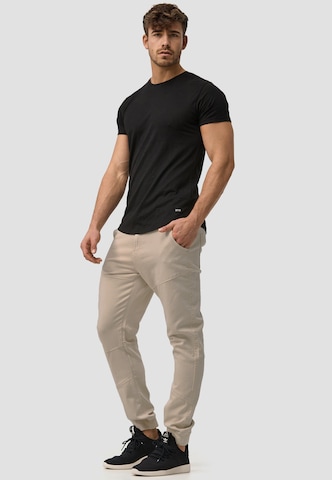INDICODE JEANS Tapered Hose 'Zannes' in Beige