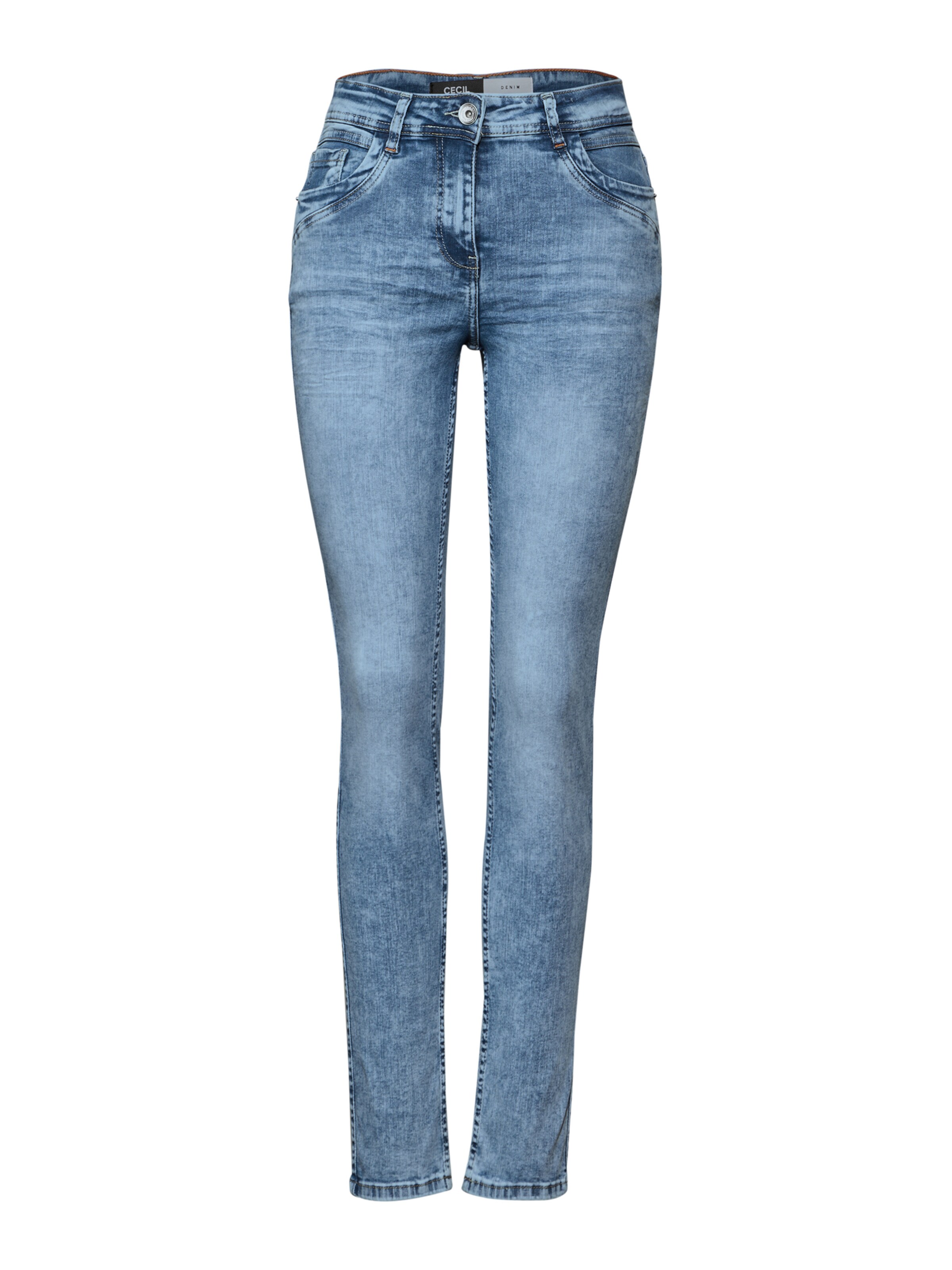 CECIL Скинни Джинсы в Синий: спереди