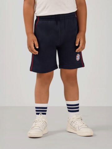 FC BAYERN MÜNCHEN Regular Pants in Blue: front