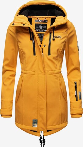 MARIKOO Raincoat 'Zimtzicke' in Yellow: front