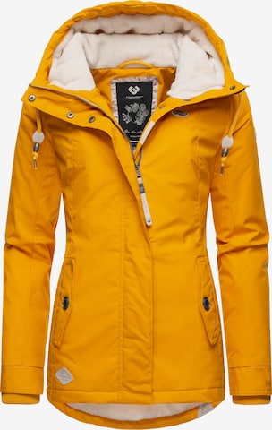 Ragwear Winter jacket 'Monade' in Yellow