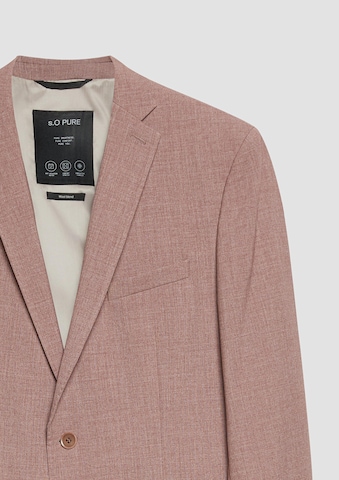 Coupe slim Veste de costume 'Pure' s.Oliver en rose